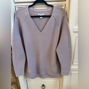 Athleta V-Neck Sweater - Soft Lavender Purple